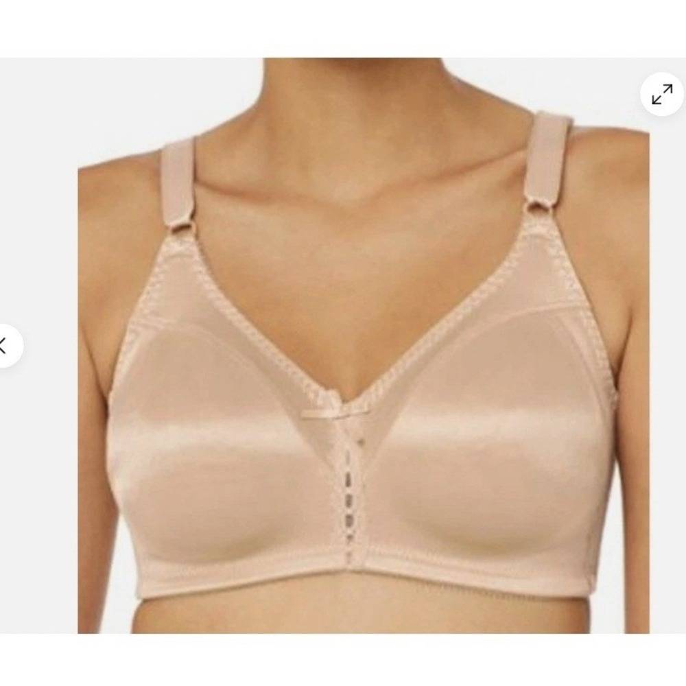 NEW Bali Cool Comfort Wireless Bra Nude Beige 40B Full Coverage Lightly Lined